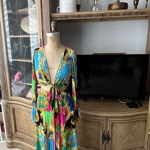 Cameo brand, 2 piece , skirt 44”, shoulder width 13”, top length 13”